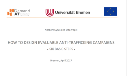 HOW TO DESIGN EVALUABLE ANTI-TRAFFICKING CAMPAIGNS • SIX BASIC STEPS •