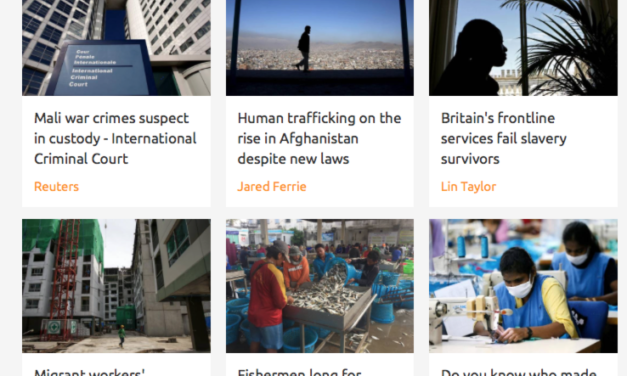 THOMSON REUTERS FOUNDATION — HUMAN TRAFFICKING NEWS