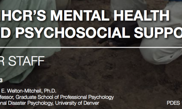 UNHCR’S MENTAL HEALTH AND PSYCHOSOCIAL SUPPORT