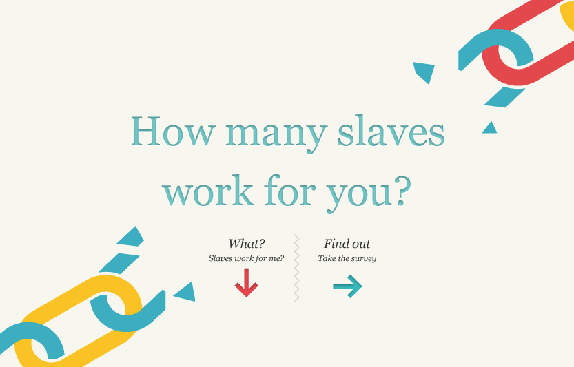 SLAVERYFOOTPRINT: How many slaves work for you?