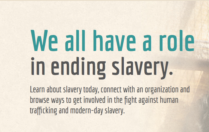 End Slavery Now believes we all have a role in ending slavery