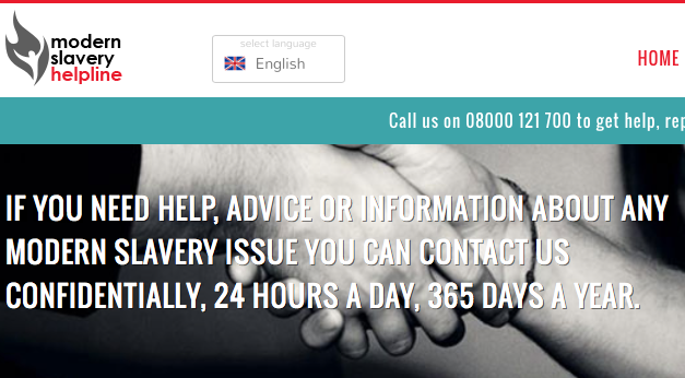 UK Modern Slavery Helpline and Resource Centre