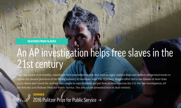 AP — Free Slaves Investigations won 2016 Pulitzer Price for Public Service