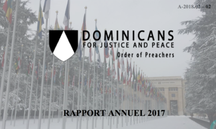 Dominicains pour Justice et Paix (Ordre des prêcheurs) — RAPPORT ANNUEL 2017
