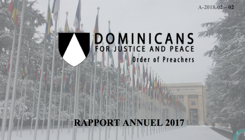 Dominicains pour Justice et Paix (Ordre des prêcheurs) — RAPPORT ANNUEL 2017