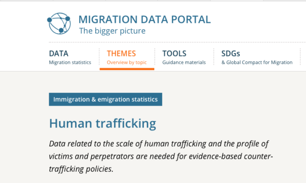 MIGRATION DATA PORTAL — Data related to the scale of human trafficking and the profile of victims and perpetrators are needed for evidence-based counter-trafficking policies