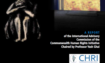 The Commonwealth Human Rights Initiative (CHRI): Commonwealth Human Rights Initiative Creating an Effective Coalition to Achieve Sdg 8.7