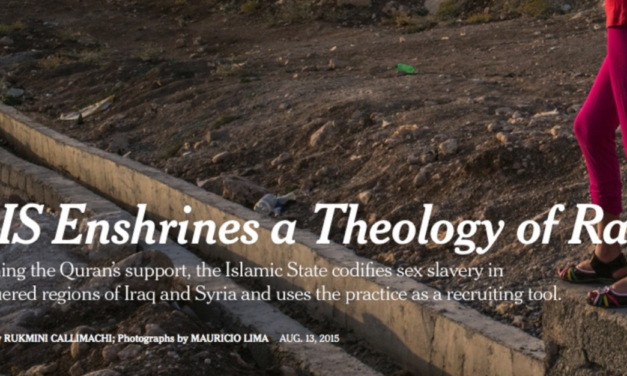 NY TIMES — ISIS Enshrines a Theology of Rape