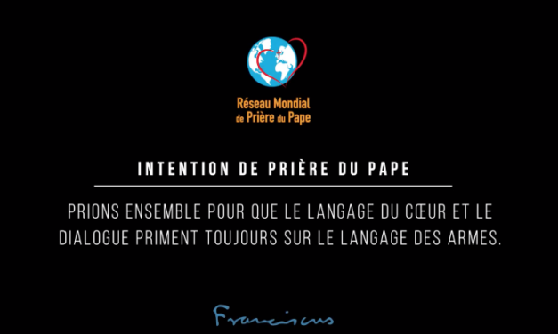 Pope Francis’ video of November 2018 : Pray for peace