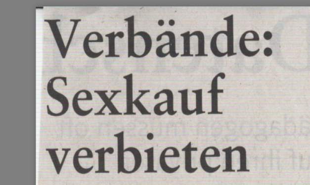 Verbände: Sexkauf verbieten&nbsp;!