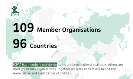 ECPAT is a worldwide network of organizations working to end the sexual exploitation of children. ECPAT has 109 members worldwide in 96 countries.