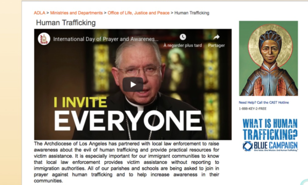 US CALIFORNIA — The Archdiocese of Los Angeles has partnered with local law enforcement to raise awareness about the evil of human trafficking and provide practical resources for victim assistance