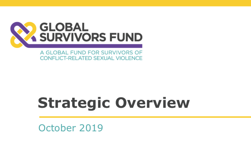 GLOBAL SURVIVORS FUND — In 2018, Dr. Denis Mukwege and Ms. Nadia Murad received the Nobel Peace Prize for their efforts to fight sexual violence as a weapon of war. Together they shared a vision to provide survivors of conflict-related sexual violence with reparations and other forms of redress