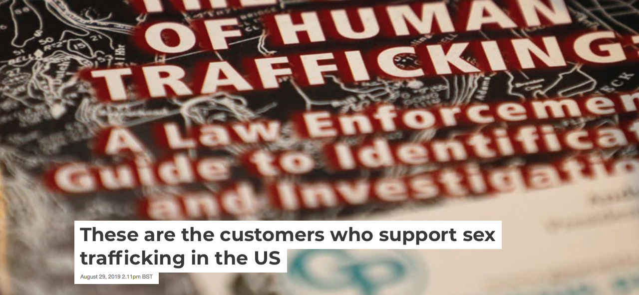 These are the customers who support sex trafficking in the US