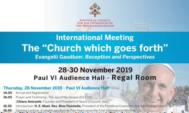 International Meeting 28–30 Nov. 2019 —  The “Church which goes forth” Meeting
