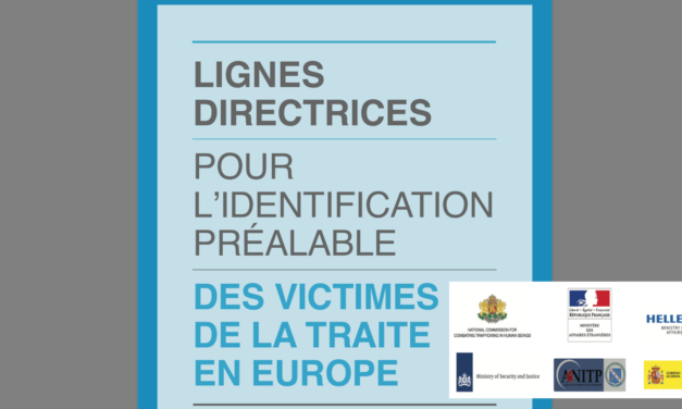 Lignes directrices pour l’identification préalable des victimes de La traite en europe