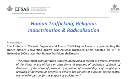 EFSAS: Human Trafficking, Religious Indoctrination & Radicalization