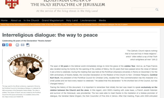 Interreligious dialogue: the way to peace