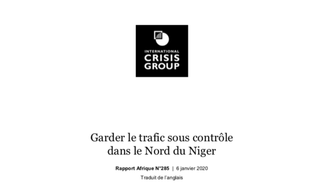Garder le trafic sous contrôle dans le Nord du Niger