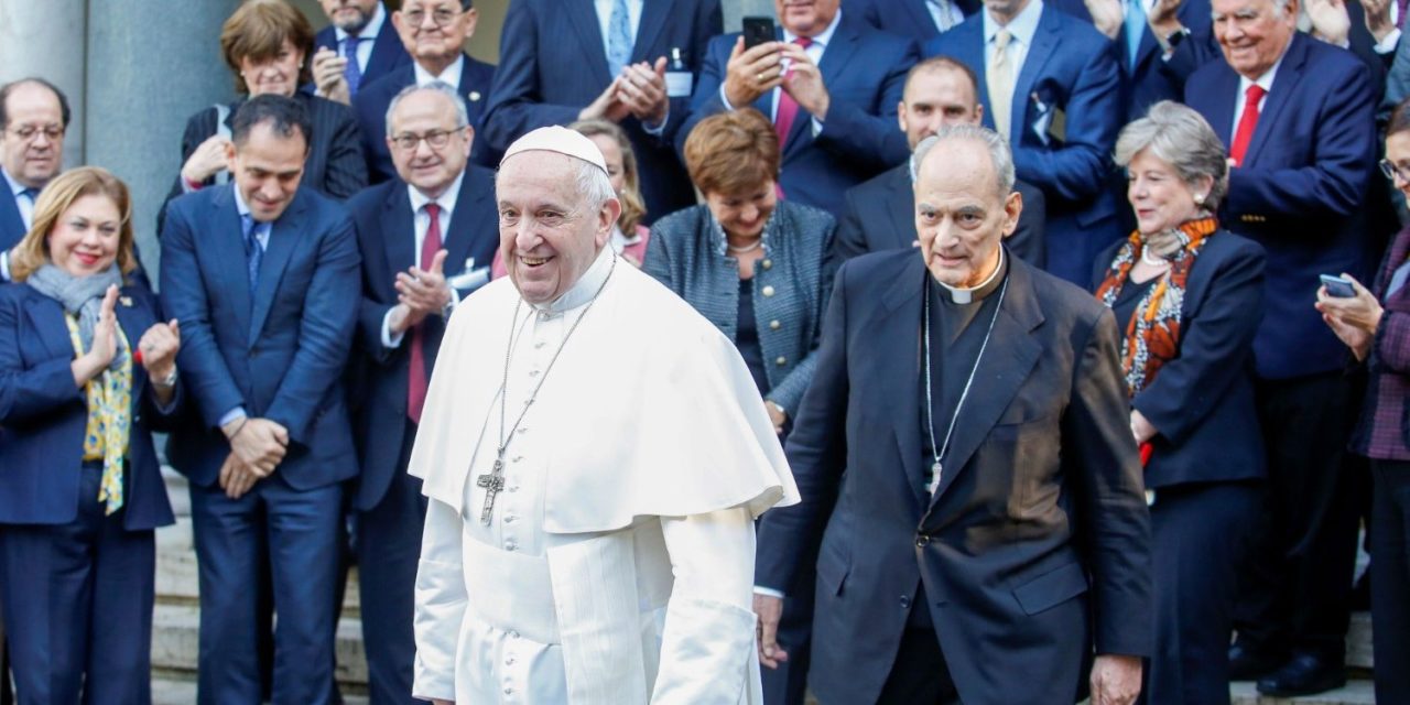 Pope urges global finance leaders to reduce economic inequality