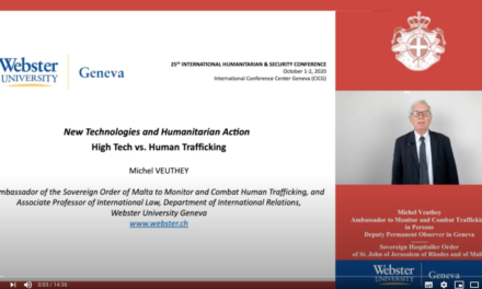 Geneva Webster University Humanitarian and Security Conference — “New Technologies and Humanitarian Action” — October 1–2 2020