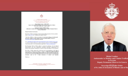 Statement by Professor Michel Veuthey 1 March 2021 — Human Rights Council — A/HRC/46/31 — Report on the sale and sexual exploitation of children,  including child prostitution, child pornography and other child sexual abuse material,  Mrs. Mama Fatima Singhateh