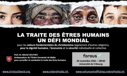 La traite des êtres humains, un défi mondial — foraus UNI Fribourg — 29 Nov. 2021