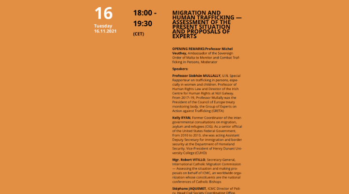 Migration And Human Trafficking — Assessment Of The Present Situation And Proposals Of Experts