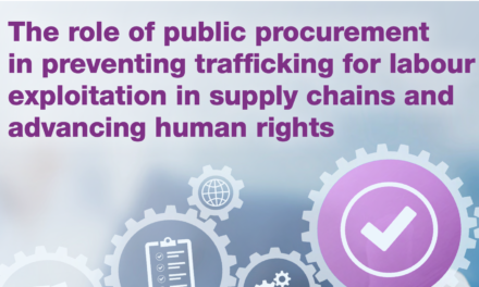 OSCE — The role of public procurement in preventing trafficking for labour exploitation in supply chains and advancing human rights — 27 January 2023