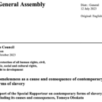 a/HRC/54/30 Homelessness as a cause and consequence of contemporary forms of slavery — Report of the Special Rapporteur on contemporary forms of slavery, including its causes and consequences, Tomoya Obokata — JULLY 2023