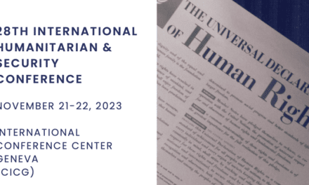 WEBSTER UNIVERSITY — 28TH INTERNATIONAL HUMANITARIAN & SECURITY CONFERENCE / INTERNATIONAL CONFERENCE CENTER GENEVA (CICG)- NOVEMBER 21–22, 2023