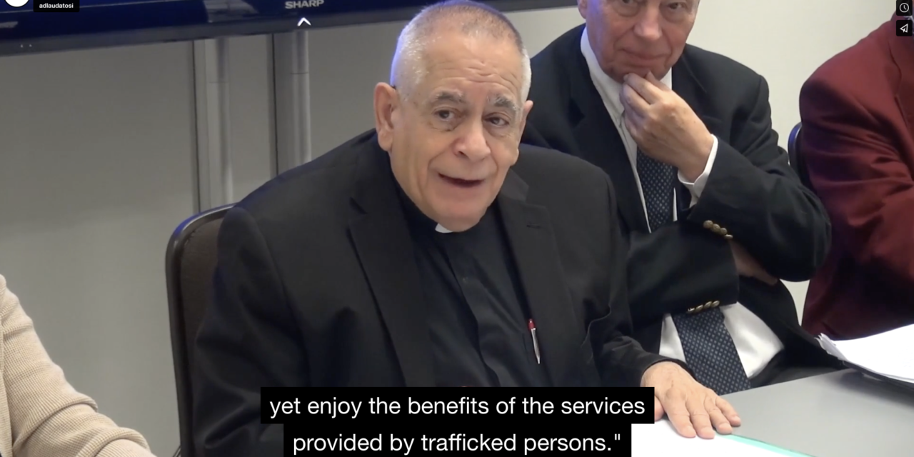 MGR. ROBERT J. VITILLO — STATES,  CIVIL SOCIETY AND INDIVIDUALS  ALL NEED TO UNDERSTAND AND EFFECTIVELY RESPOND TO THE ROOT CAUSES  OF HUMAN TRAFFICKING
