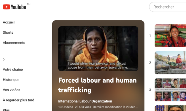 ILO — YouTube videos on human trafficking for training