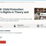 HarvardX: Child Protection — Children’s Rights in Theory and Practice Online Course