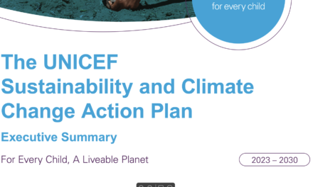 The UNICEF Sustainability and Climate Change Action Plan 2023 – 2030
