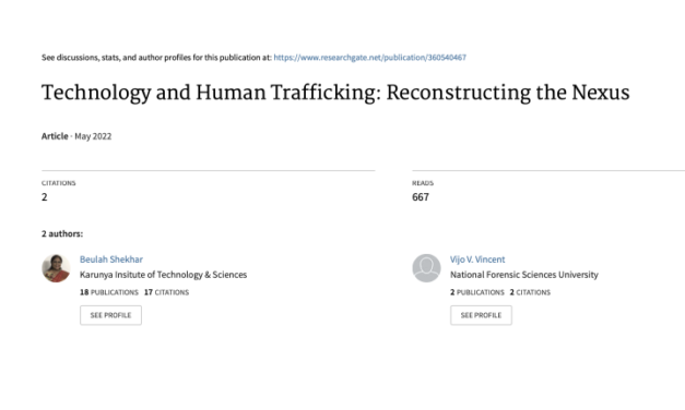 Technology and Human Trafficking: Reconstructing the Nexus