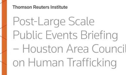 Large scale public events toolkit Resources, tools, and information for cities and organizations to address human trafficking around large scale sporting events