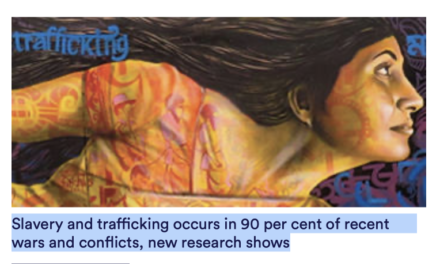 Slavery and trafficking occurs in 90 per cent of recent wars and conflicts, new research shows