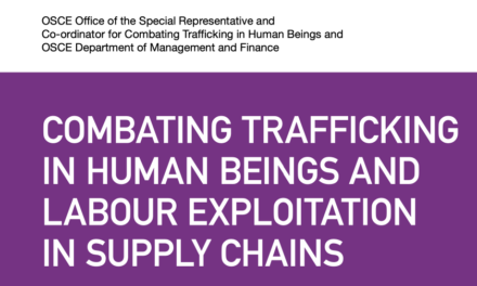 OSCE — Combating Trafficking in Human Beings and Labour Exploitation in Supply Chains — Guidance for OSCE Procurement