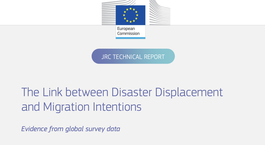 The link between disaster displacement and migration intentions — REPORT