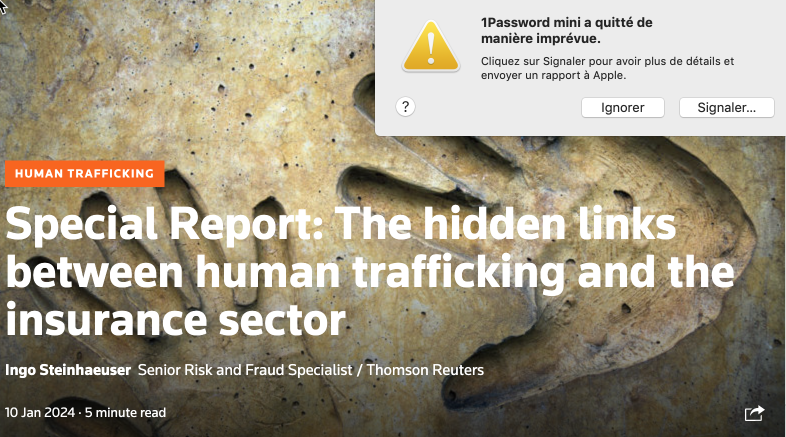 Special Report: The hidden links between human trafficking and the insurance sector