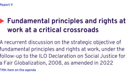 ILO — Fundamental principles and rights at work at a critical crossroads