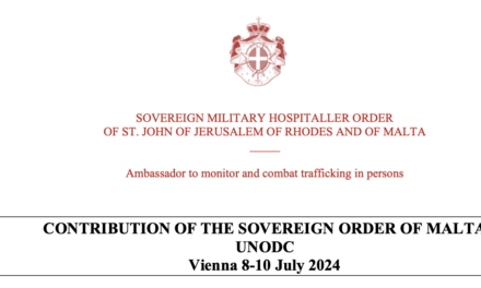 CONTRIBUTION OF THE SOVEREIGN ORDER OF MALTA UNODC Vienna 8–10 July 2024