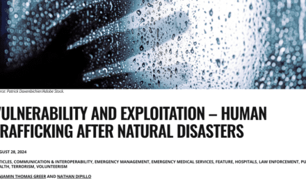 VULNERABILITY AND EXPLOITATION – HUMAN TRAFFICKING AFTER NATURAL DISASTERS