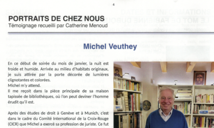 Journal de paroisse Grand Lancy / Genève — Portraits de chez nous : Michel Veuthey