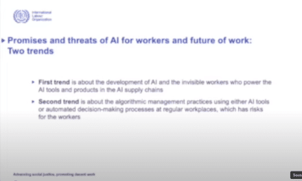 The challenges of AI for the workplace — Speech by Uma Rani — OIT